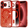 iPhone 18 Pro Max / iPhone 17 Pro Max červené puzdro Techsuit Luxury Glitter MagSafe thumbnail
