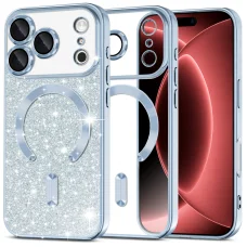 iPhone 18 Pro Max / iPhone 17 Pro Max svetlomodré puzdro Techsuit Luxury Glitter MagSafe