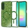 Samsung Galaxy A27 5G tmavozelené puzdro Techsuit Luxury Glitter MagSafe thumbnail