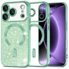 iPhone 18 Pro / iPhone 17 Pro svetlozelené puzdro Techsuit Luxury Glitter MagSafe thumbnail