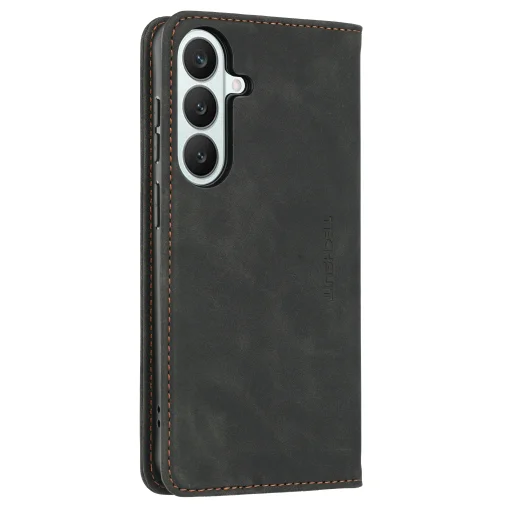 Čierne knižkové puzdro Techsuit Confy Cover pre Samsung Galaxy S26 FE / S25 FE - 3
