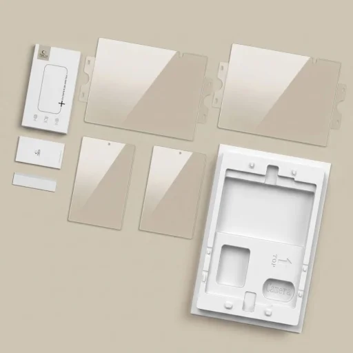 Tech-Protect Easy Set Foil & Glass Fit+ 4in1 sada na ochranu displeja pre Samsung Galaxy Z Fold 8, priehľadná - 7
