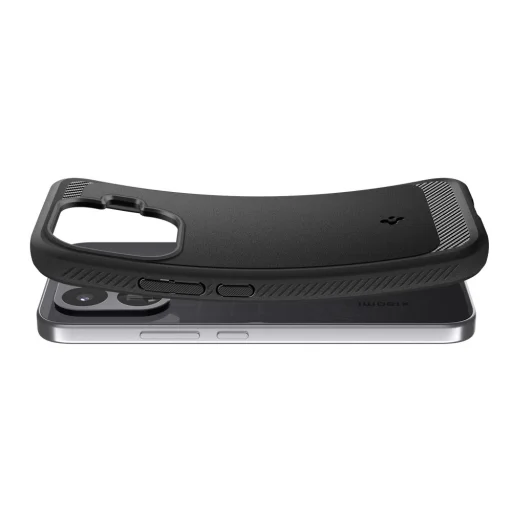 Xiaomi 17T matné čierne puzdro Spigen Rugged Armor - 4