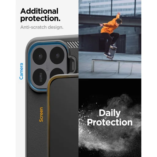 Xiaomi 17T matné čierne puzdro Spigen Rugged Armor - 8