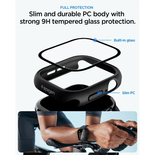 Spigen Thin Fit 360 Apple Watch 10 / 11 (46 mm) čierna - 5