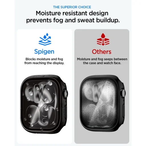 Spigen Thin Fit 360 Apple Watch 10 / 11 (46 mm) čierna - 6