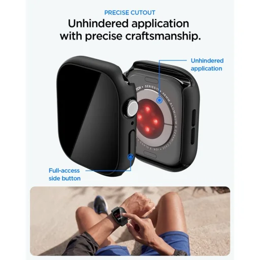 Spigen Thin Fit 360 Apple Watch 10 / 11 (46 mm) čierna - 8