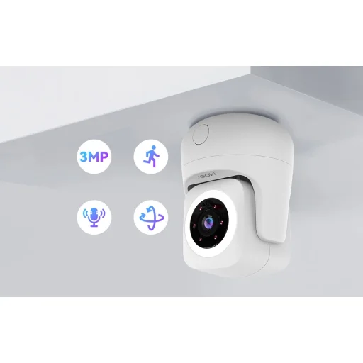 MOES WCM-P67 inteligentná interiérová Wi-Fi IP kamera, 3 MP - 5