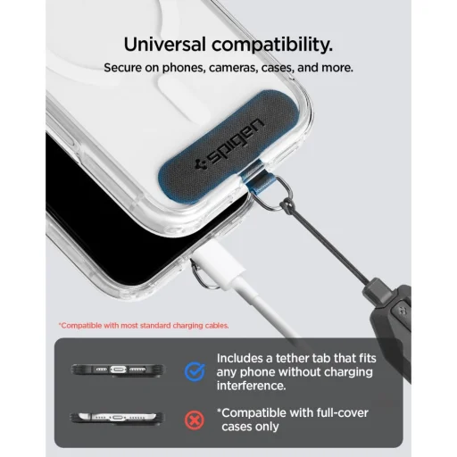Spigen Universal Adjustable Lanyard Strap pútko na zápästie čierne - 8