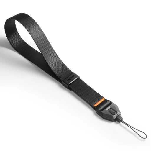 Spigen Universal Adjustable Lanyard Strap pútko na zápästie čierne - 1