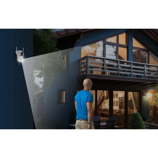 MOES WCM-Q29 Wi-Fi 8 MP IP kamera s duálnym objektívom - 11