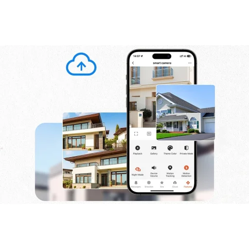 MOES WCM-Q29 Wi-Fi 8 MP IP kamera s duálnym objektívom - 12