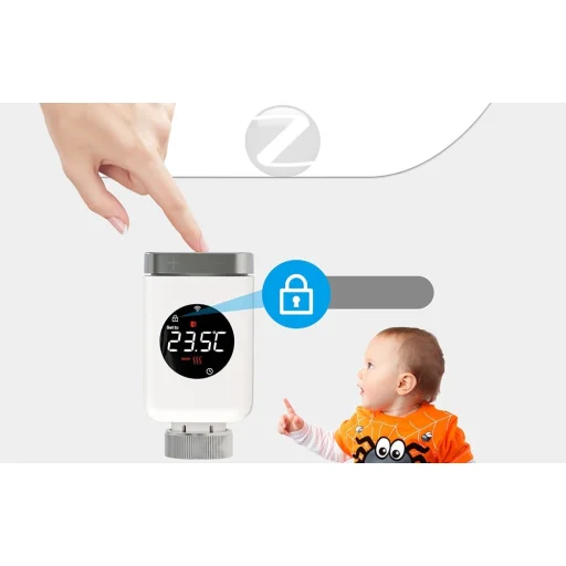 Inteligentná termostatická radiátorová hlavica MOES TRV 801 ZigBee - 9