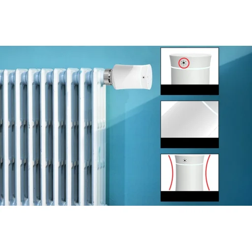 MOES TRV BY100 ZigBee inteligentná termostatická hlavica s dotykovým displejom - 6