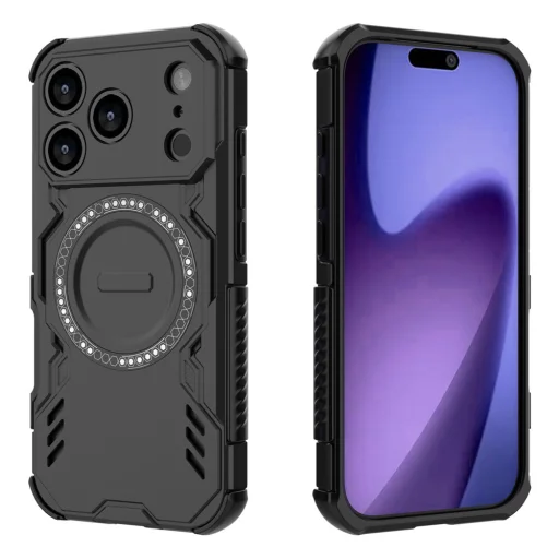 Čierne puzdro Techsuit ArmorMag pre iPhone 18 Pro / iPhone 17 Pro - 2