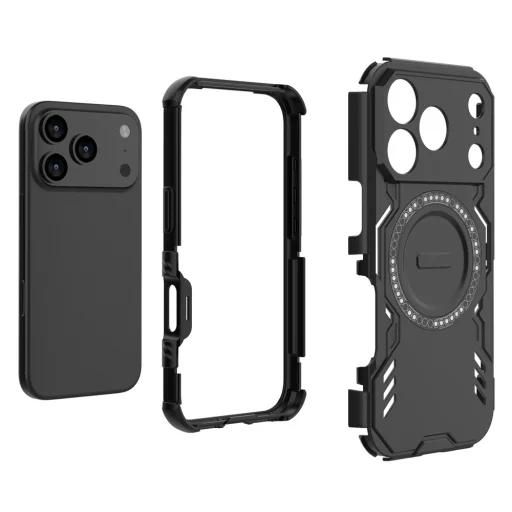Čierne puzdro Techsuit ArmorMag pre iPhone 18 Pro / iPhone 17 Pro - 5