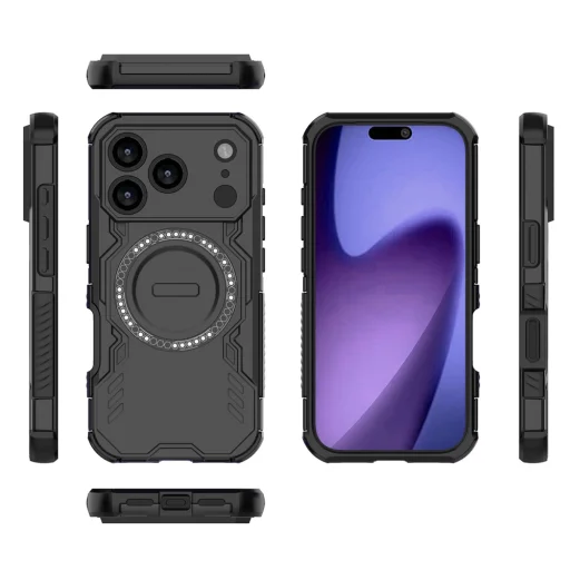Čierne puzdro Techsuit ArmorMag pre iPhone 18 Pro / iPhone 17 Pro - 4