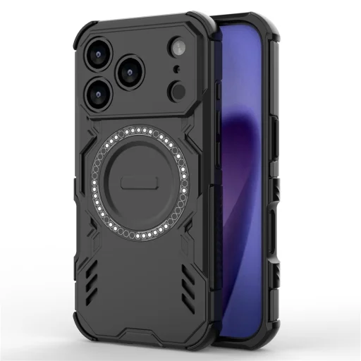 Čierne puzdro Techsuit ArmorMag pre iPhone 18 Pro / iPhone 17 Pro - 1