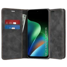  Xiaomi Redmi 17 4G / Redmi 17 5G fekete Techsuit Confy Cover könyvtok