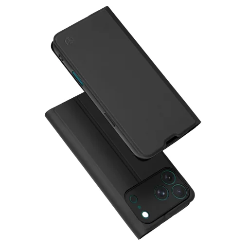 iPhone 18 Pro / iPhone 17 Pro čierne puzdro Techsuit Magskin Book - 1