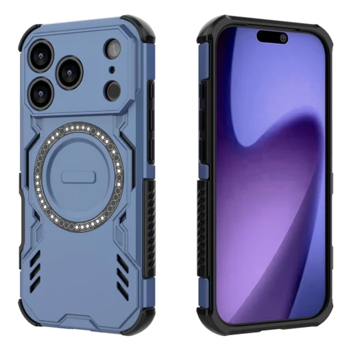 Modré puzdro Techsuit ArmorMag pre iPhone 18 Pro / iPhone 17 Pro - 2