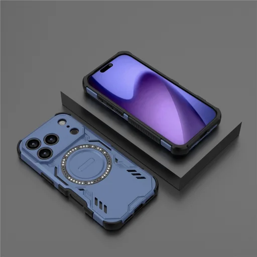 Modré puzdro Techsuit ArmorMag pre iPhone 18 Pro / iPhone 17 Pro - 5