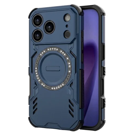Modré puzdro Techsuit ArmorMag pre iPhone 18 Pro / iPhone 17 Pro - 1