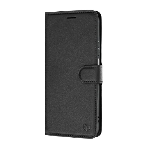 Honor 600 Smart čierne peňaženkové puzdro Techsuit Leather Folio - 4