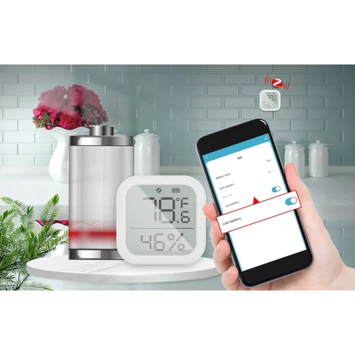 MOES ZSS-KB-TH-LF-C ZigBee LCD snímač teploty a vlhkosti - 4