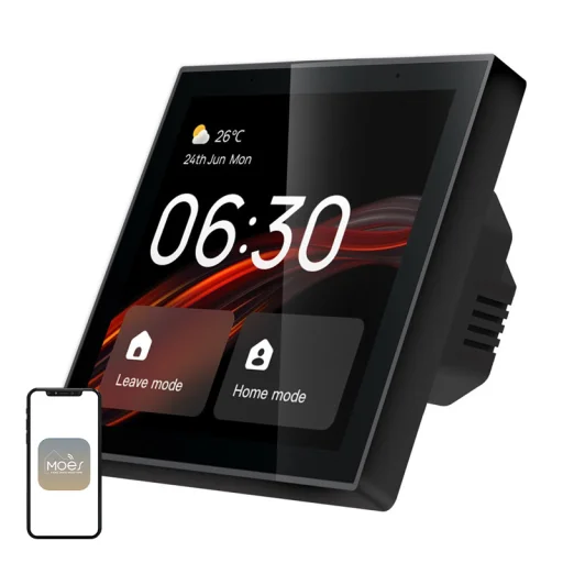 MOES CCP-TY-EU-LN-MS inteligentný Wi-Fi a Zigbee LCD ovládací panel, 4-palcový - 1