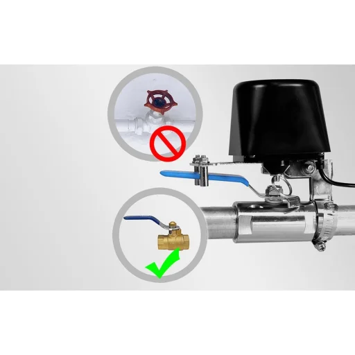 MOES WV-LZ-BK Wi-Fi inteligentný ovládač vodného a plynového ventilu, čierny - 5