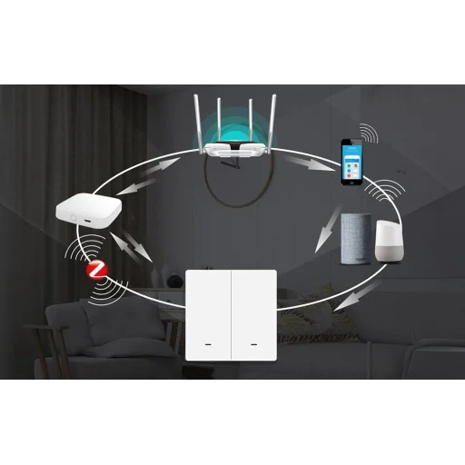MOES ZS-B-EU2 ZigBee dvojkanálový vypínač svetla - 6
