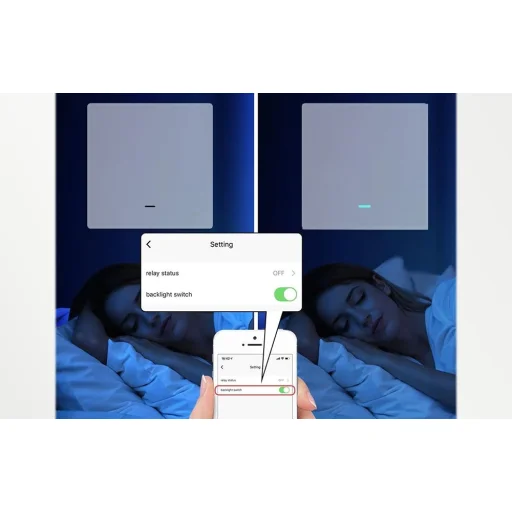 MOES ZS-B-EU1-WH-MS ZigBee inteligentný 1-kanálový spínač osvetlenia, biely - 5