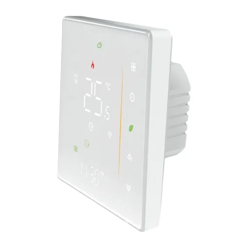 MOES WHT-006-GB-WH Wi-Fi termostat pre elektrické podlahové vykurovanie, biely - 3