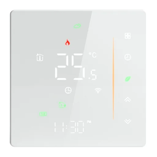 MOES WHT-006-GB-WH Wi-Fi termostat pre elektrické podlahové vykurovanie, biely - 4