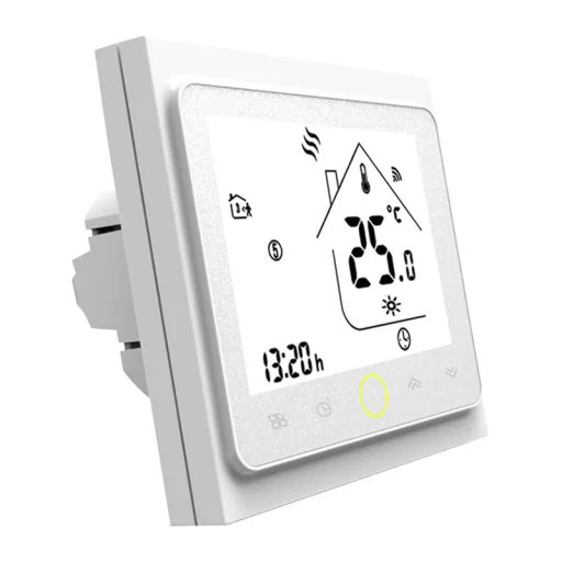 MOES BHT-002 inteligentný Wi-Fi LCD termostat pre elektrické podlahové kúrenie, biely - 2
