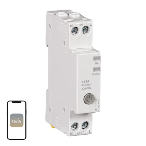 MOES WCB-A5-TW-E1 inteligentný Wi-Fi istič - 1
