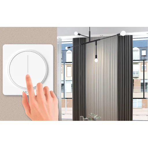 MOES ZS-SY-EUD-WH ZigBee dotykový stmievač, biely - 4
