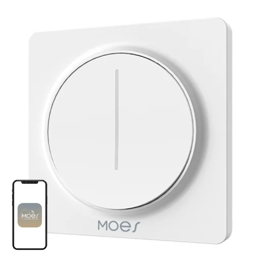 MOES ZS-SY-EUD-WH ZigBee dotykový stmievač, biely - 1
