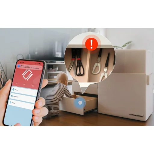 MOES ZSS-S02-VBR-C ZigBee inteligentný snímač vibrácií - 5