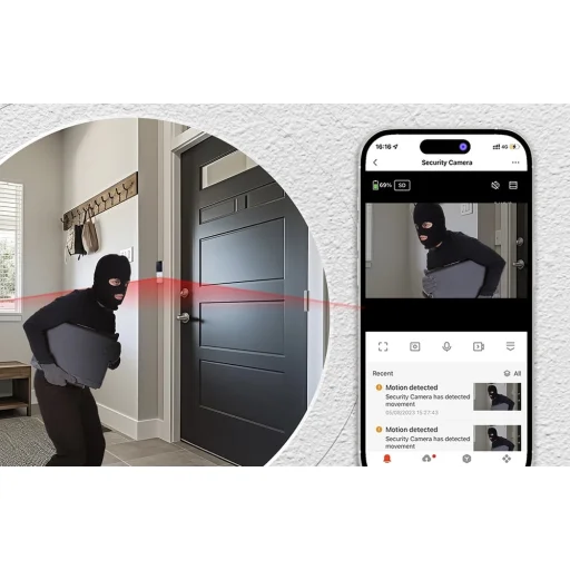 Moes WDB-TY-B20 Wi-Fi videozvonček, 1080p, čierny - 5