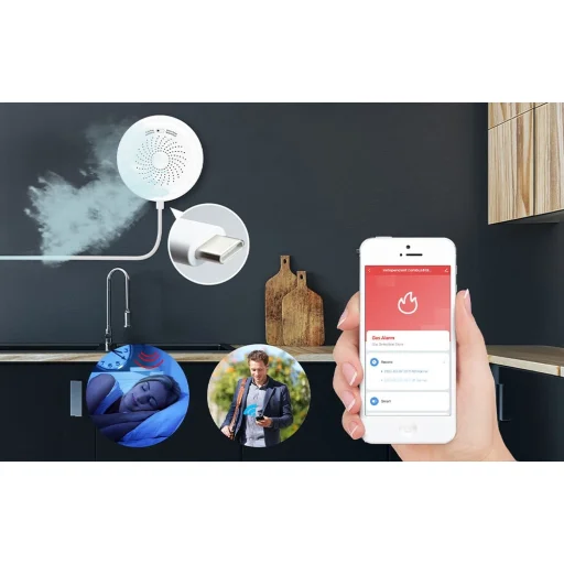 MOES ZSS-QY-GL-U ZigBee inteligentný detektor zemného plynu - 9