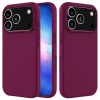 iPhone 18 Pro / 17 Pro jednofarebný silikónový obal (fialový) obal thumbnail