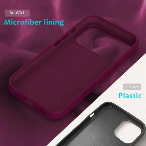 iPhone 18 Pro / 17 Pro jednofarebný silikónový obal (fialový) obal - 6