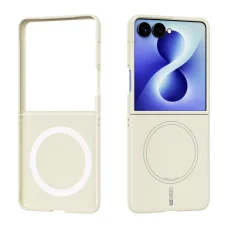 Samsung Galaxy Z Flip8 5G ABEEL puzdro z tekutého silikónu príjemné na dotyk Magsafe (žlté) puzdro