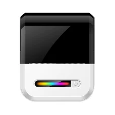 Mini címke és blokk hőnyomtató bluetooth U1 fehér/fekete , e-nyugta kompatibilis (iOS/Android)