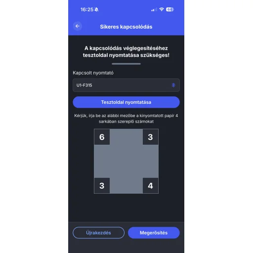 Mini címke és blokk hőnyomtató bluetooth U1 fehér/fekete , e-nyugta kompatibilis (iOS/Android) - 4