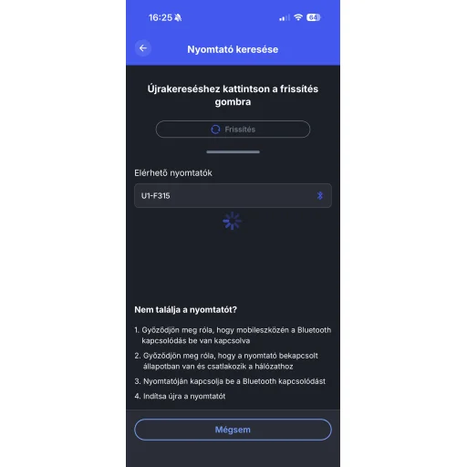 Mini címke és blokk hőnyomtató bluetooth U1 fehér/fekete , e-nyugta kompatibilis (iOS/Android) - 2