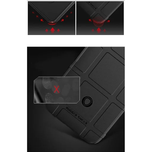 Armored Rugged Square tok SAMSUNG GALAXY M51 fekete - 10