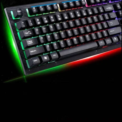 USB Gaming billentyűzet RGB LED világítással fekete - ENG nyelvű - 6